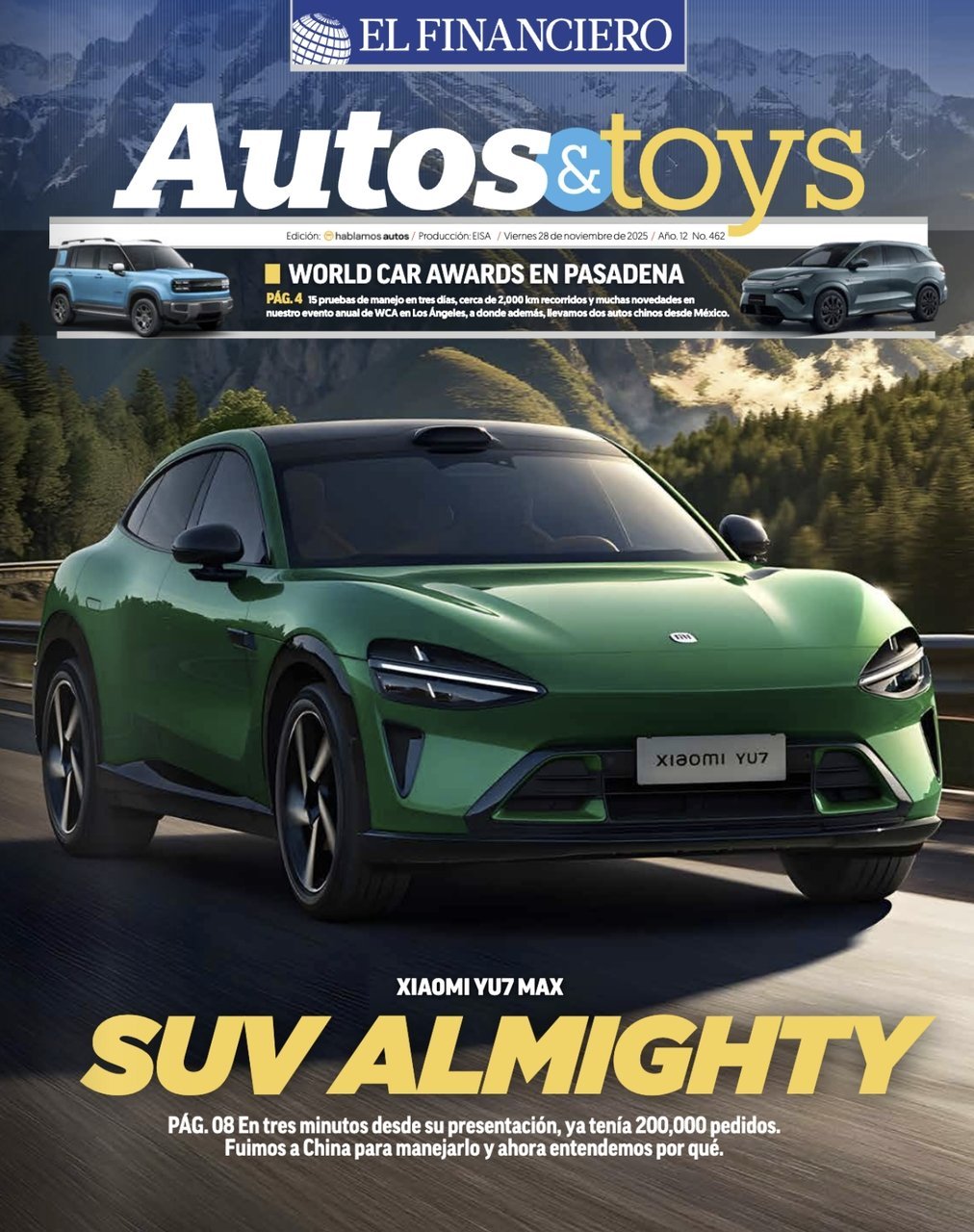 小米这波算是躺赢了吧！在美国公路上，有人拍到一辆小米YU7Max，上面挂的车牌