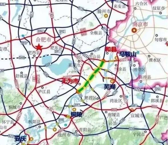【南京至九江高速公路和县至无为段（芜湖市）新建工程】正在抓紧开展工作。全长约28