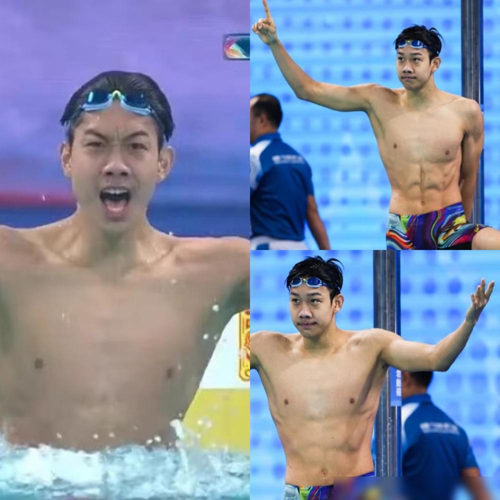 谁懂啊！刷到张展硕的赛后采访我直接又笑又暖！18岁全运会拿两金破世青纪录，夺冠后