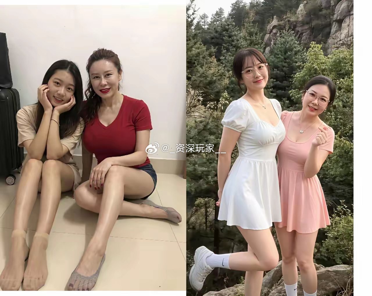 都是母女，哪对颜值更高？ ​​​