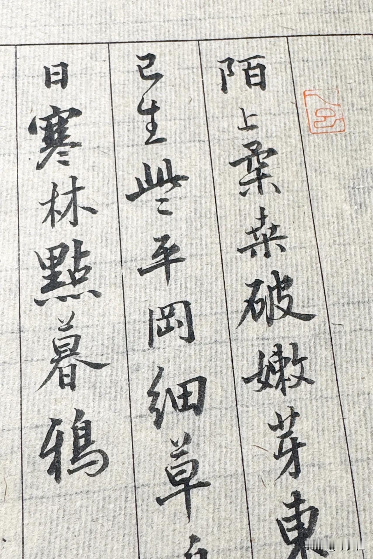 今夕社小行书，辛弃疾《鹧鸪天·陌上柔桑破嫩芽》静态版陌上柔桑破嫩芽，东邻蚕种已