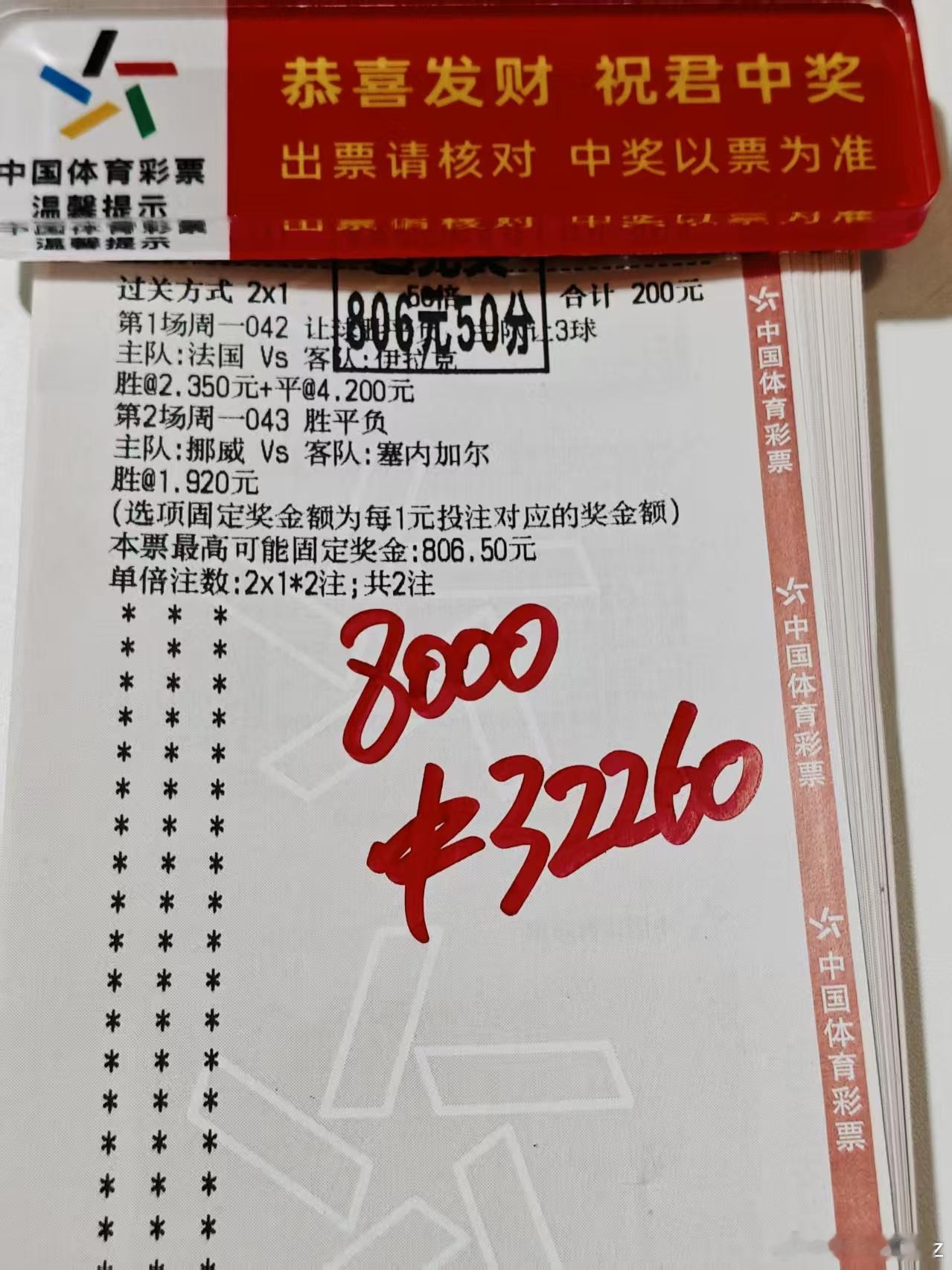 马王，世界杯8中4，昨天4.0拿捏！妥妥的没毛病！8千手3万2这个美加墨很幸福☺