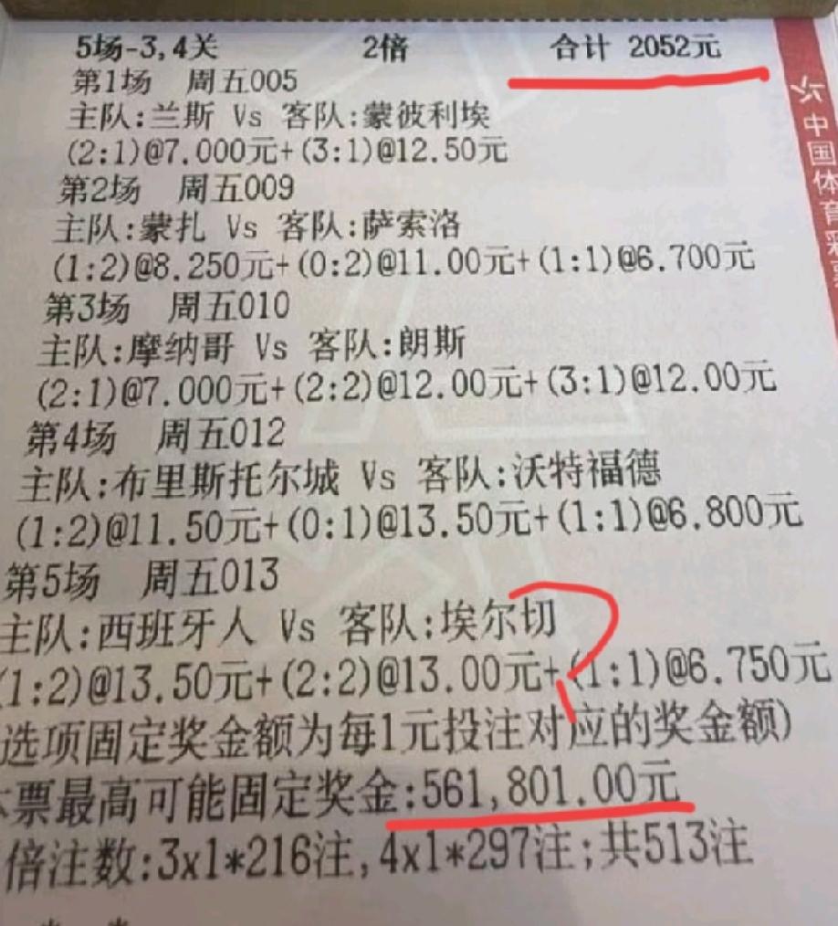 “千元比分哥”今天的票出的有点晚了，到了晚上11点才发出来，我还以为他经费不足，