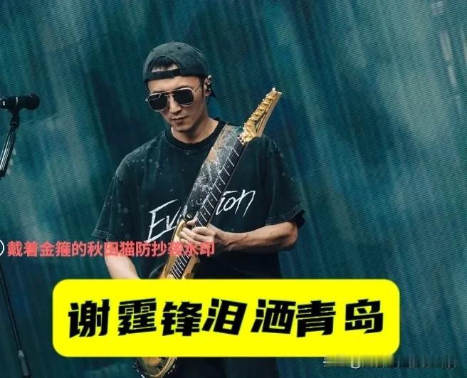 谢霆锋泪洒青岛！老爸谢贤刚走就登台，巡回演唱会开唱中还是绷不住哭了～无论多