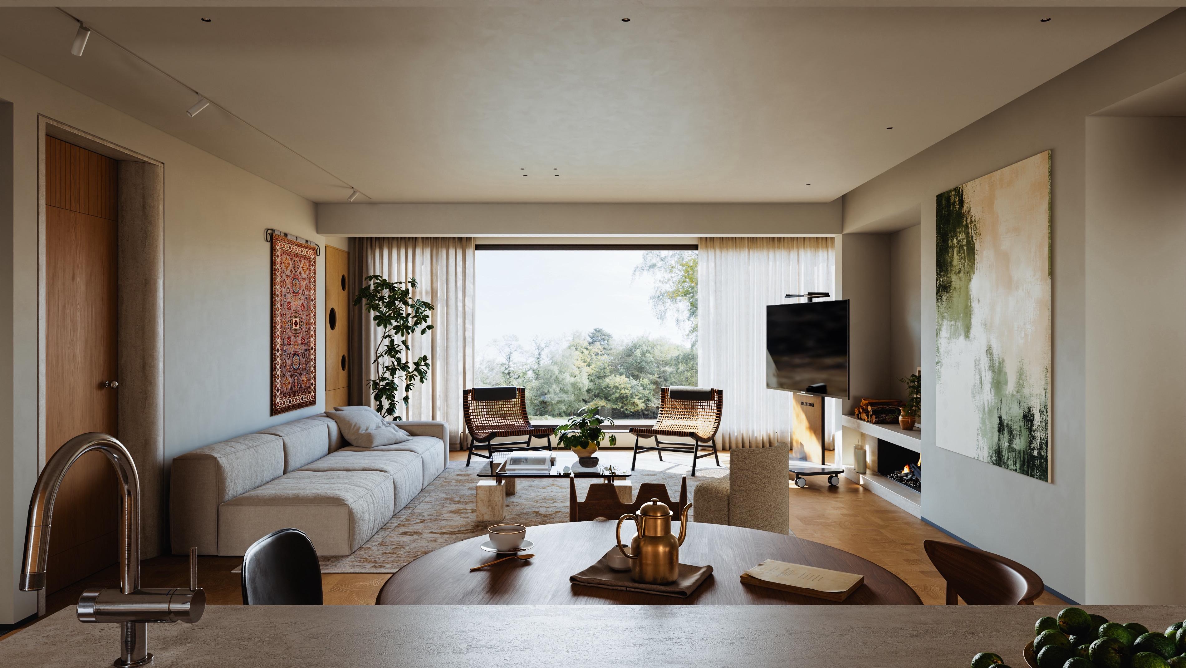 家的天然感｜把自然景色引入室内。让一缕风 一束光都成为软装