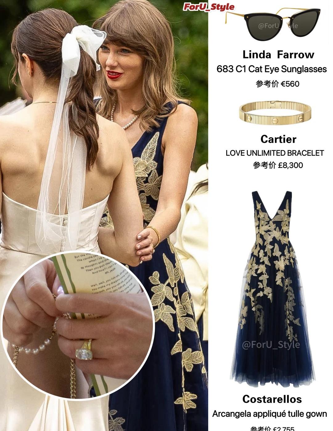 泰勒斯威夫特参加友人婚礼💍霉霉婚戒瞩目TaylorSwift参加Oli