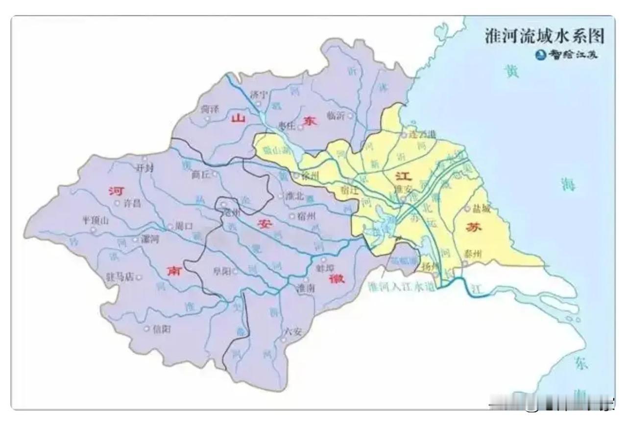 淮河入海水道重建的背景。淮河，因黄河屡屡南侵而成为天下最难治理的河流！其中，