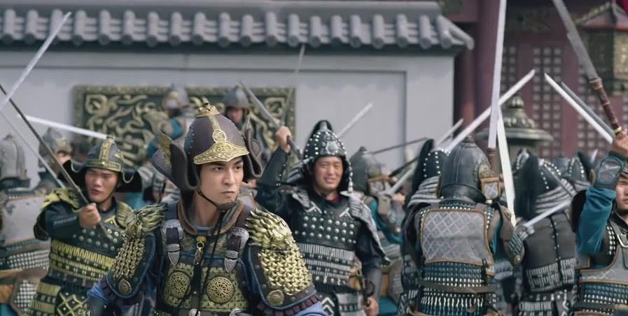 太子李重俊发动宫变，中宗李显和韦后在玄武门城楼上吓得瑟瑟发抖。这时，太监杨思勖冲