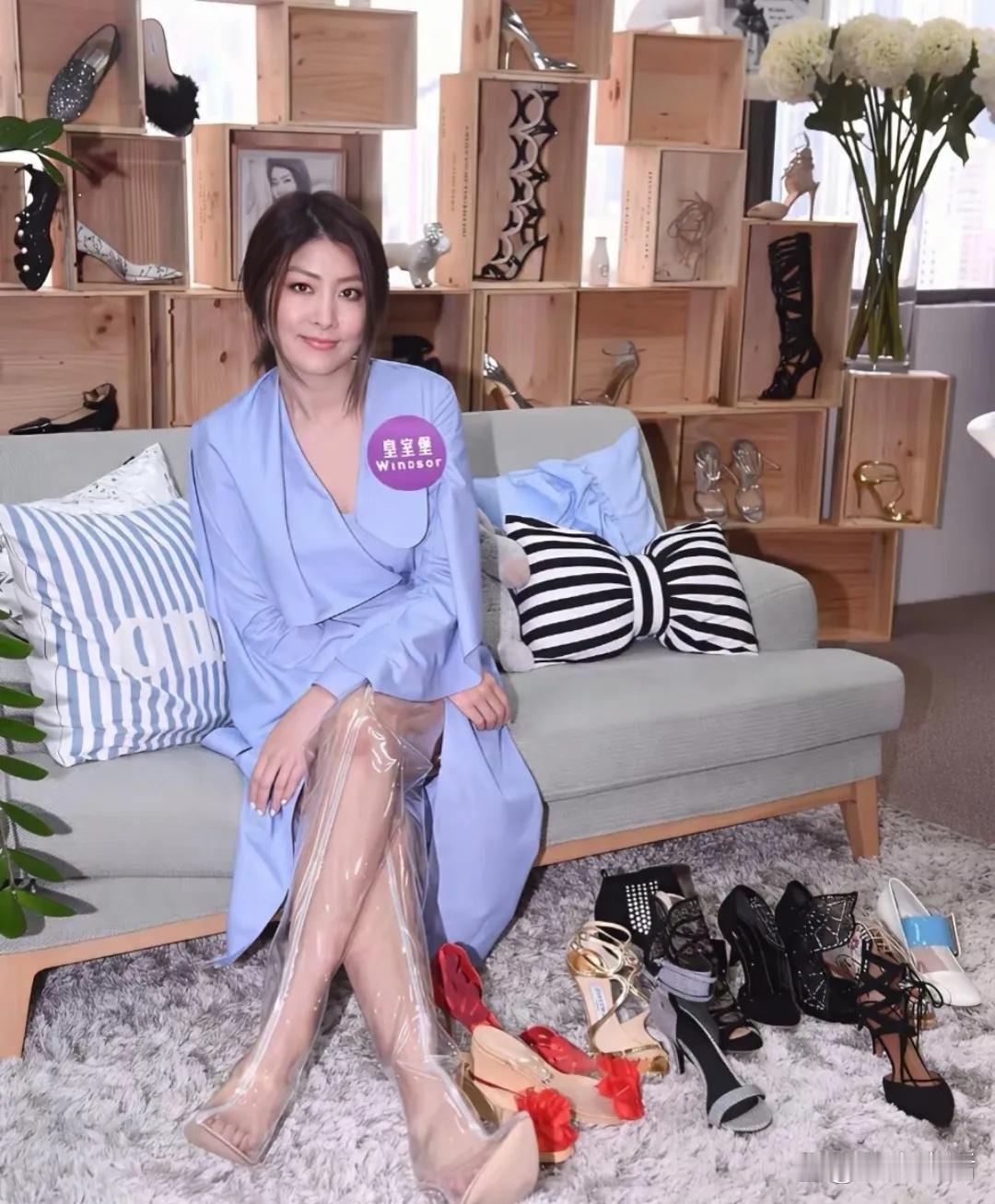 陈慧琳，这鞋子能把脚捂出水。