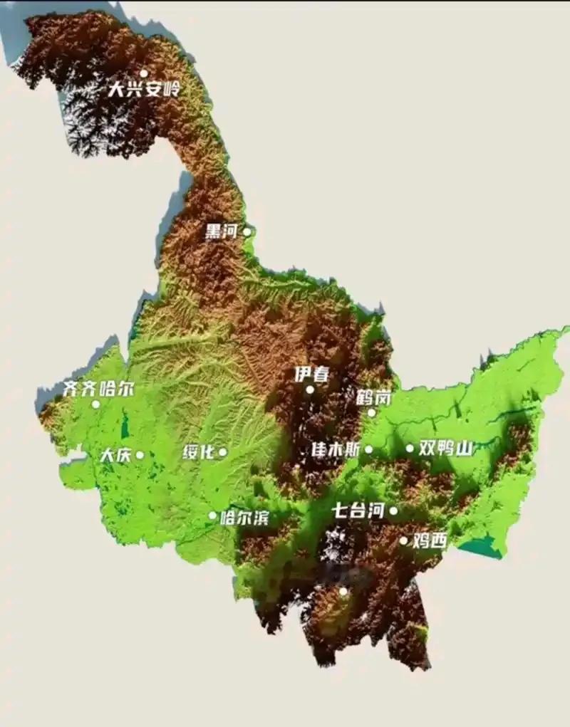 一省养全国，黑龙江真是中华民族的宝地。黑龙江省面积47.3万平方公里，地形有“