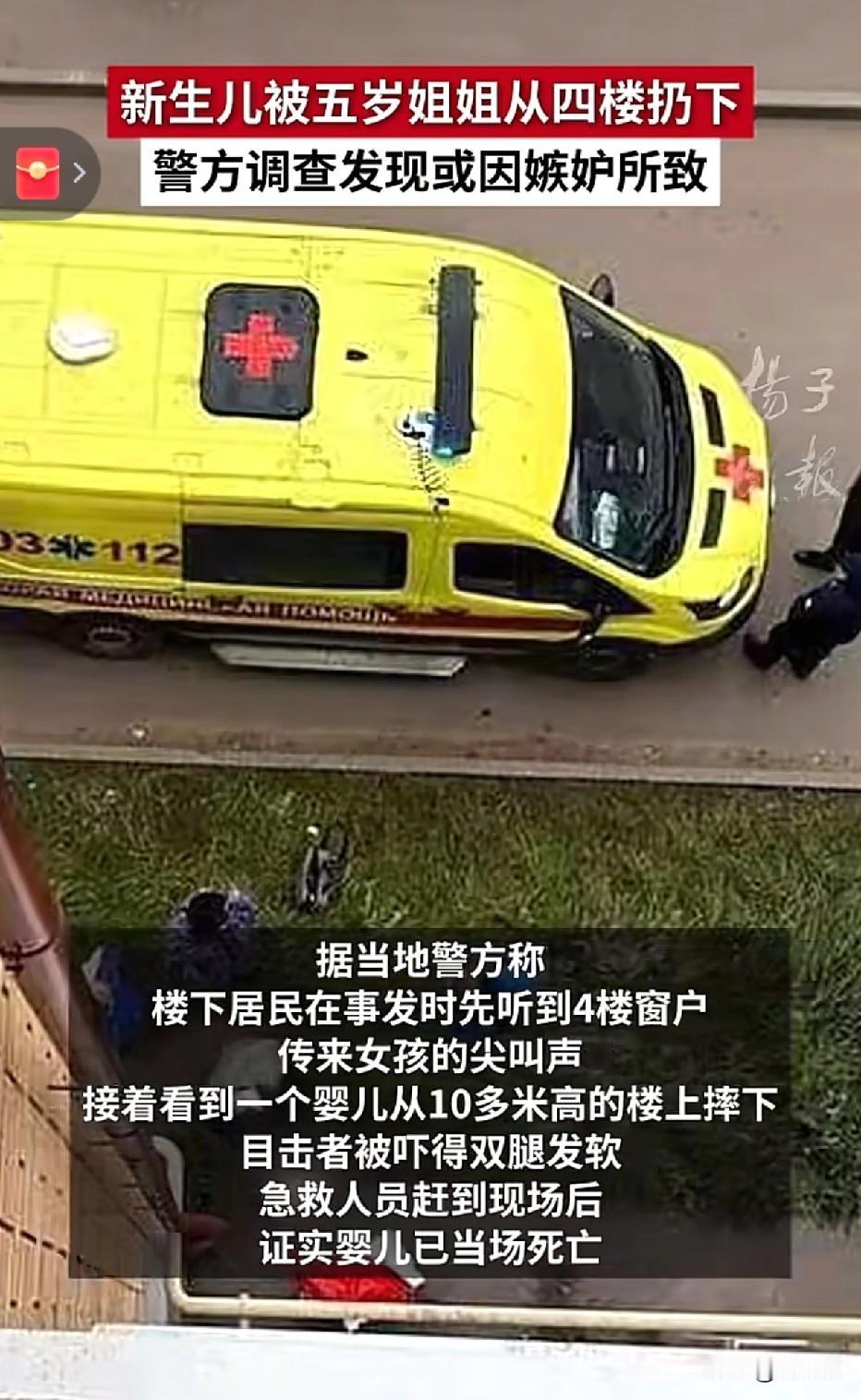 5岁姐姐将21天妹妹扔下四楼：缺席的母亲与失控的嫉妒