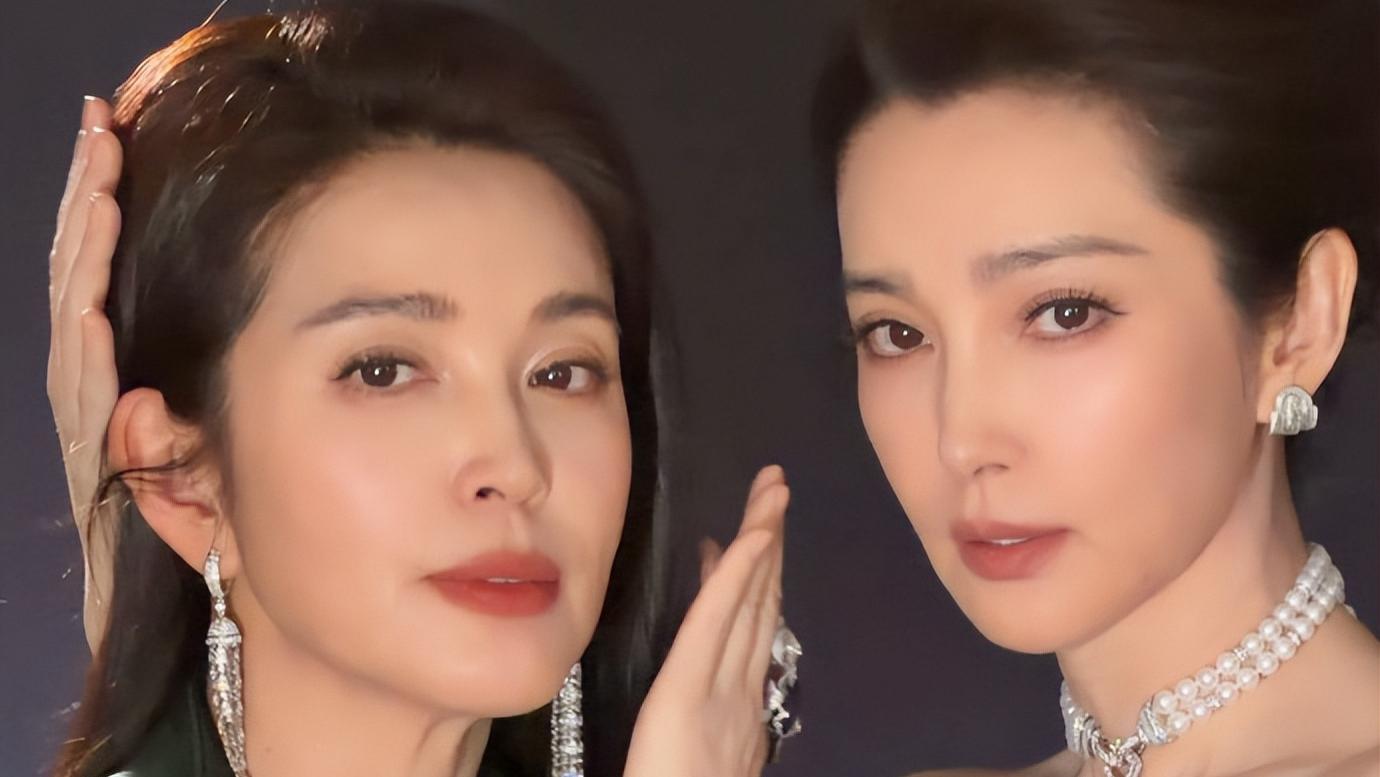 李冰冰晒姐妹花合照！并肩而立神似双胞胎，活成最强‘双生花’
