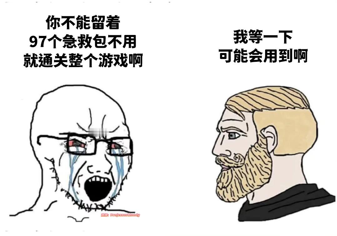 囤积癖玩游戏就像：meme
