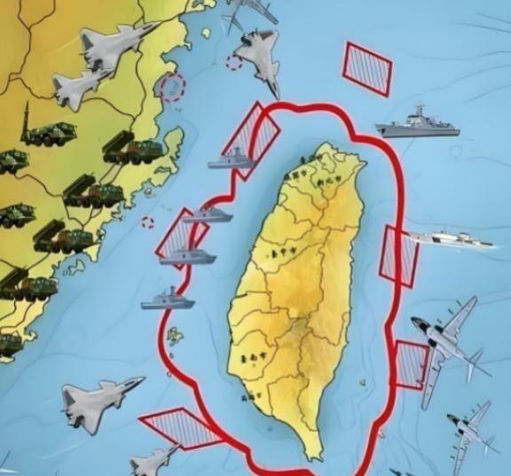 我感觉中国现在围岛，已经跟台湾没有关系了！大陆把台湾当做一个诱饵，只要美国敢出动