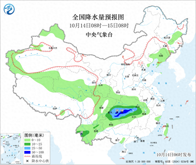 贵州湖北湖南江西等地降雨较强 新一轮冷空气即将影响我国