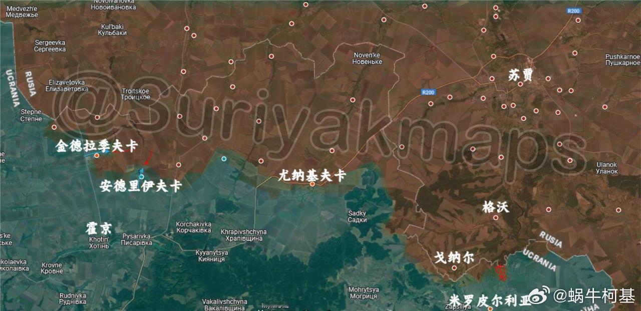 俄乌局势新进展suriyak更新7.12俄乌局势1、苏梅：俄罗斯军队成功巩固了