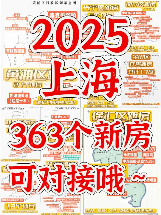 【别急】2025年上海新房还有300多个呢❗❗