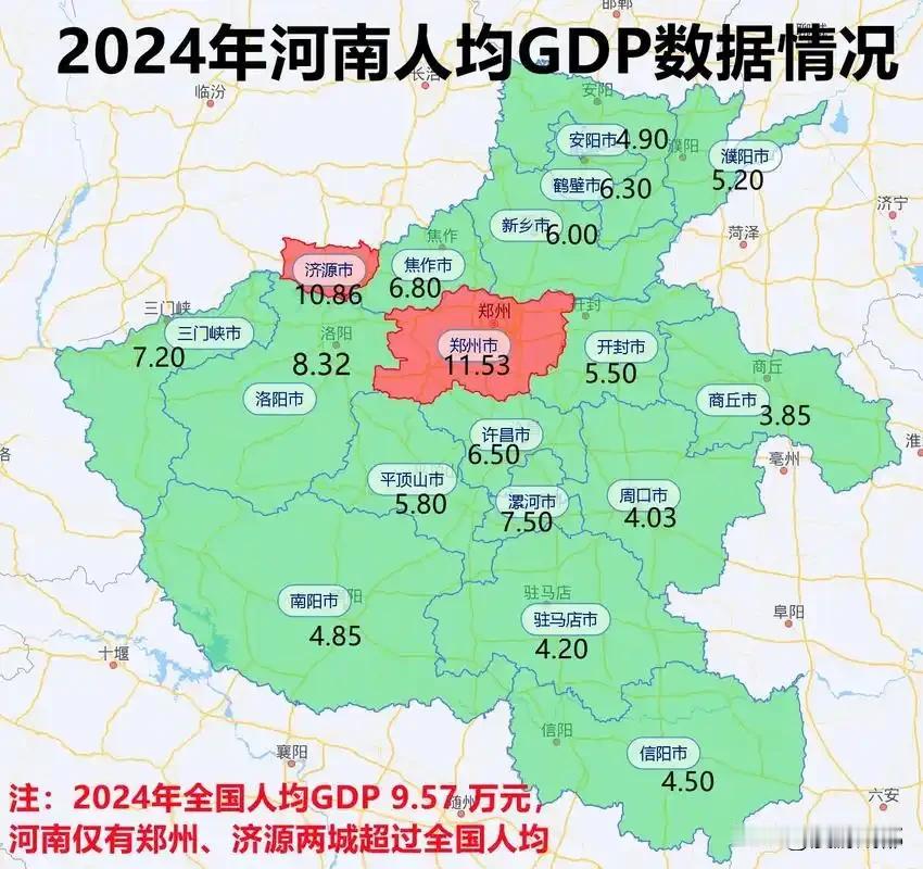 河南GDP总量全国第六，人均GDP却只有不到6.5万元、排名25，那么哪里最穷呢