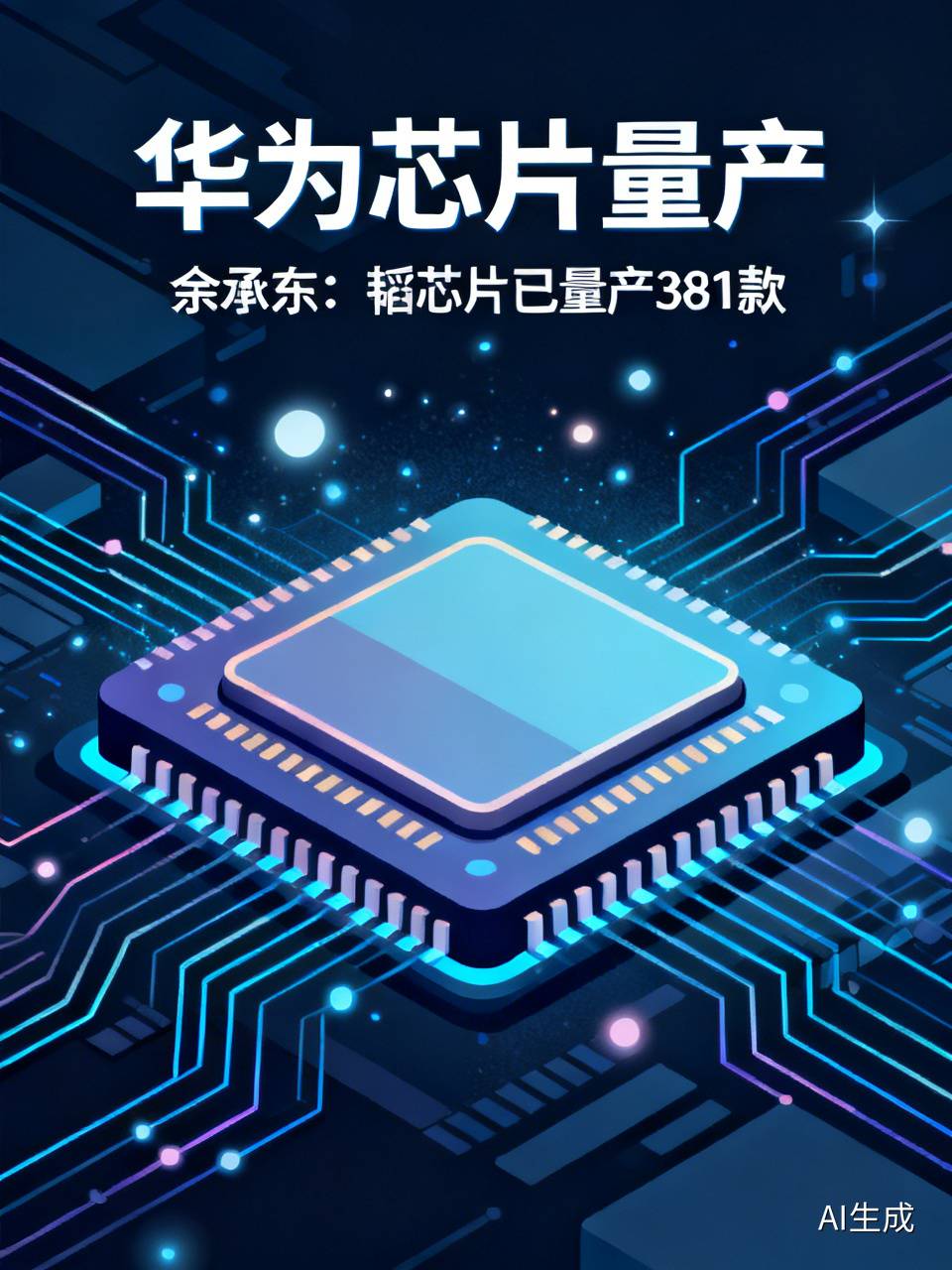 华为芯片真量产了，余承东这回把底牌亮出来了余承东站台上说话那股劲儿，看过发布会的都懂。这回他没绕弯子