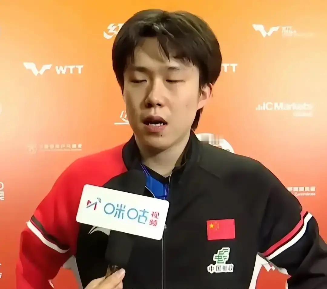 王楚钦今天又低调起来。之前他说莎头组合很难有人战胜，现在主动更正。他