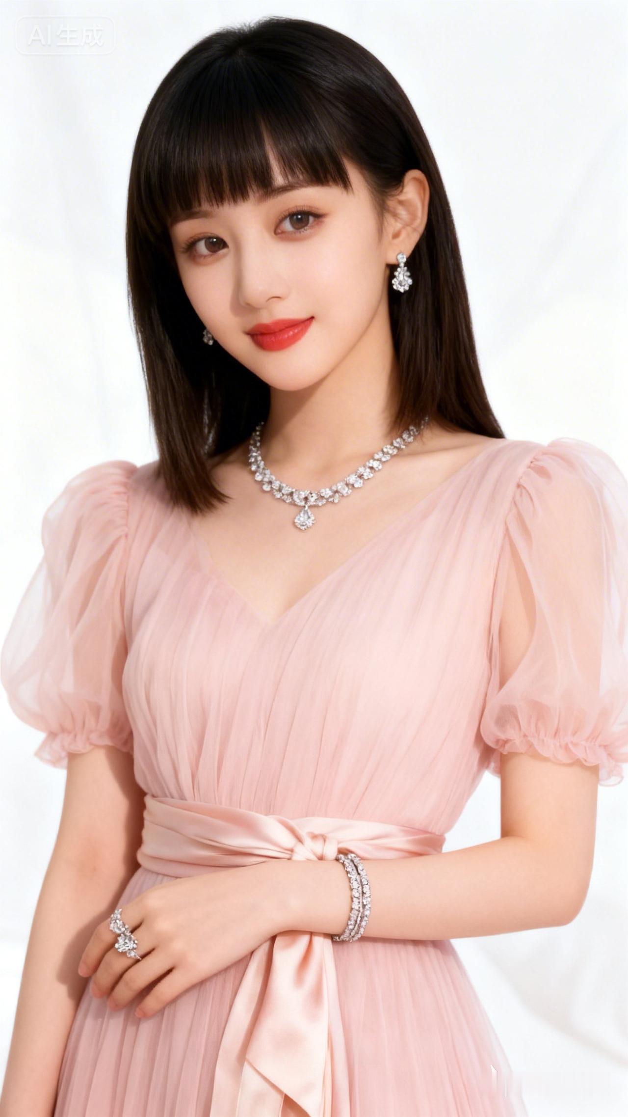 温柔粉裙，甜美少女心，优雅气质满满！🌸💖