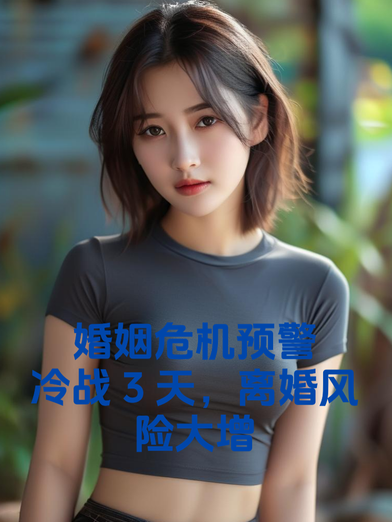 婚姻危机预警：冷战3天，离婚风险大增