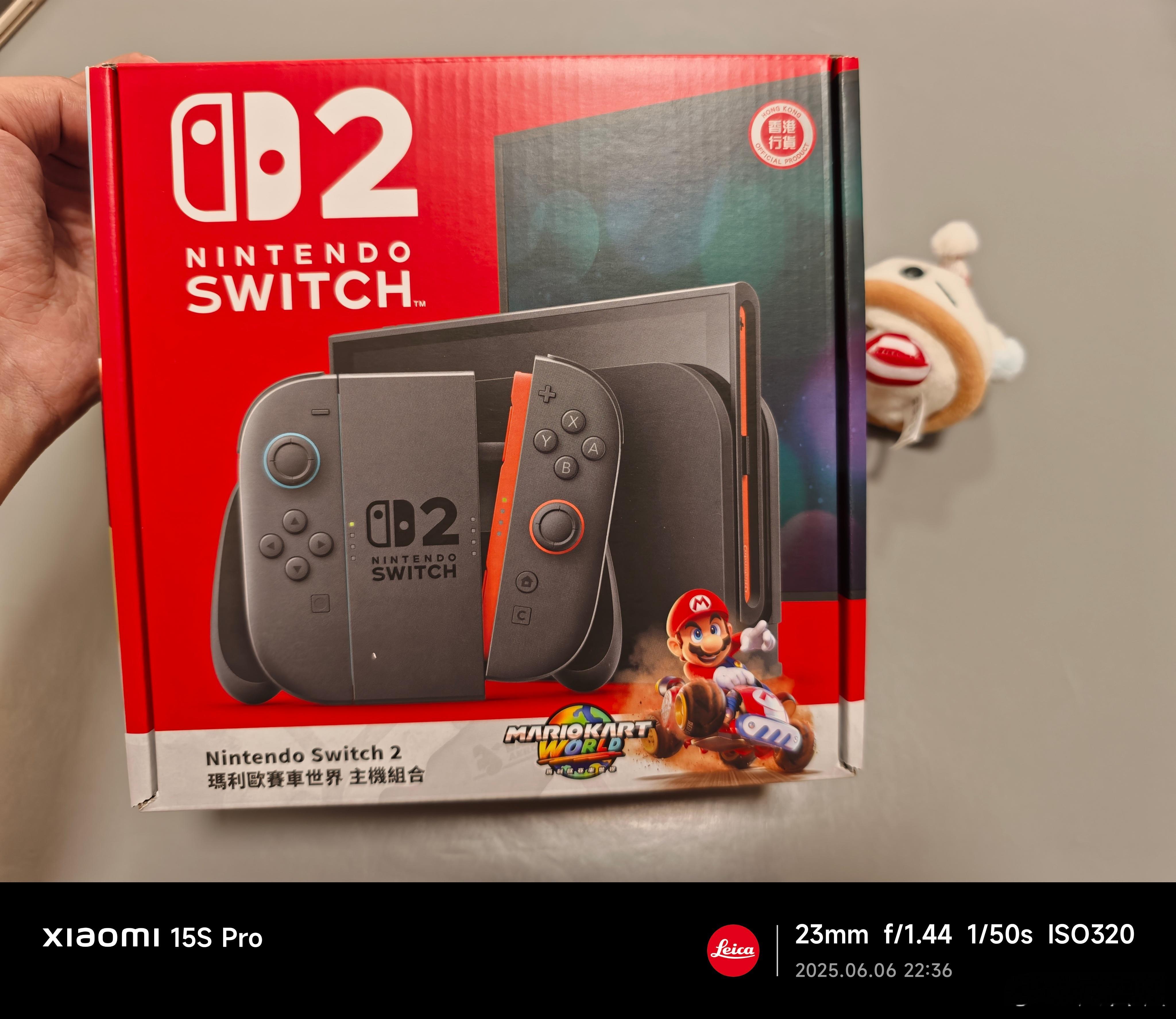 到手啦，昨天香港才上市，京东发货太快了。Switch2屏幕和声音好了很多。​