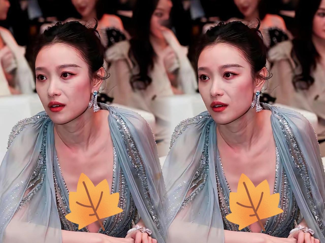 我的天，刷到女星红毯图真的惊到了！脸冻得通红，半个胸脯露在外面，评论区全在问