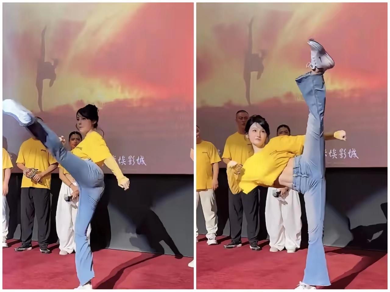 说星爷找演员只找漂亮的花瓶，一点真功夫都没有，是选美，根本不是功夫！​洪蕾没有