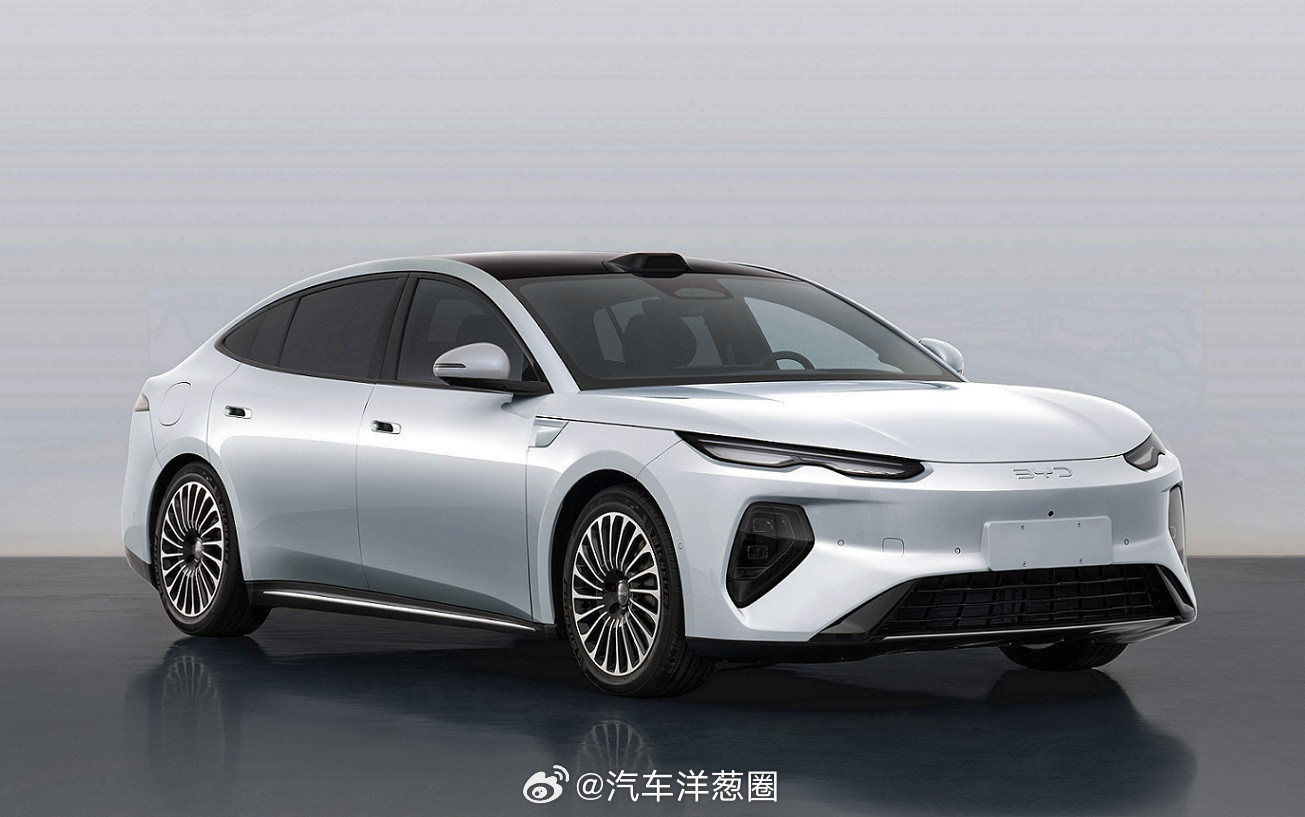 比亚迪海豹08申报图，还原概念车设计新能源中大型轿车车长5150，轴距3030