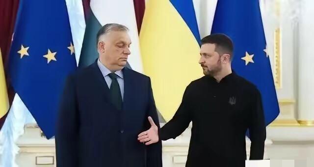 欧洲上演顶级互怼！泽连斯基公开嘲讽欧尔班肚子大！人身攻击破底线！2月14日，泽连