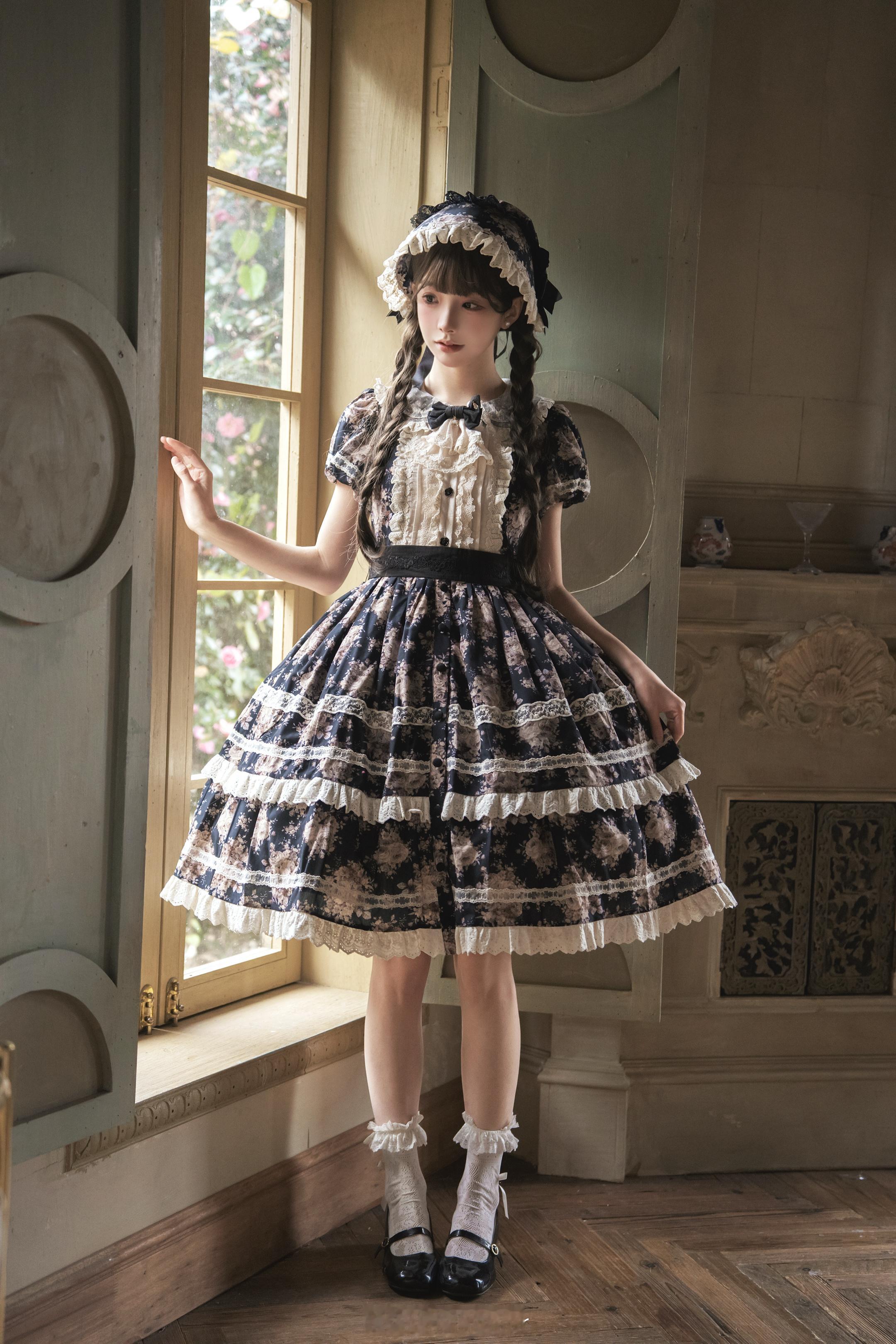 🥀黑蔷薇🧚♀️多野加糖👗梅子洋装lolita摄影