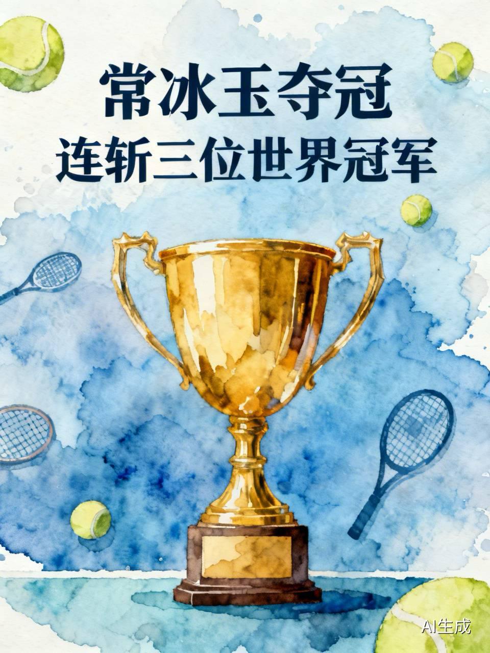 8月29号武汉公开赛决赛，常冰玉10比7干翻了新科世界第一赵心童，拿下了自己第一