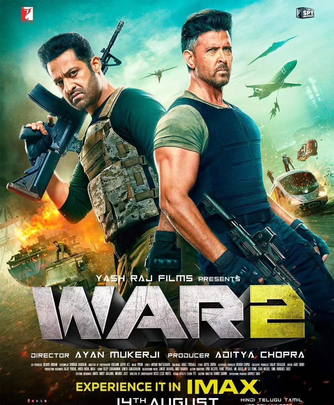 《宝莱坞双雄之战2》刚上映就炸了，首周末票房破5亿卢比，直接刷新印度动作片开画纪