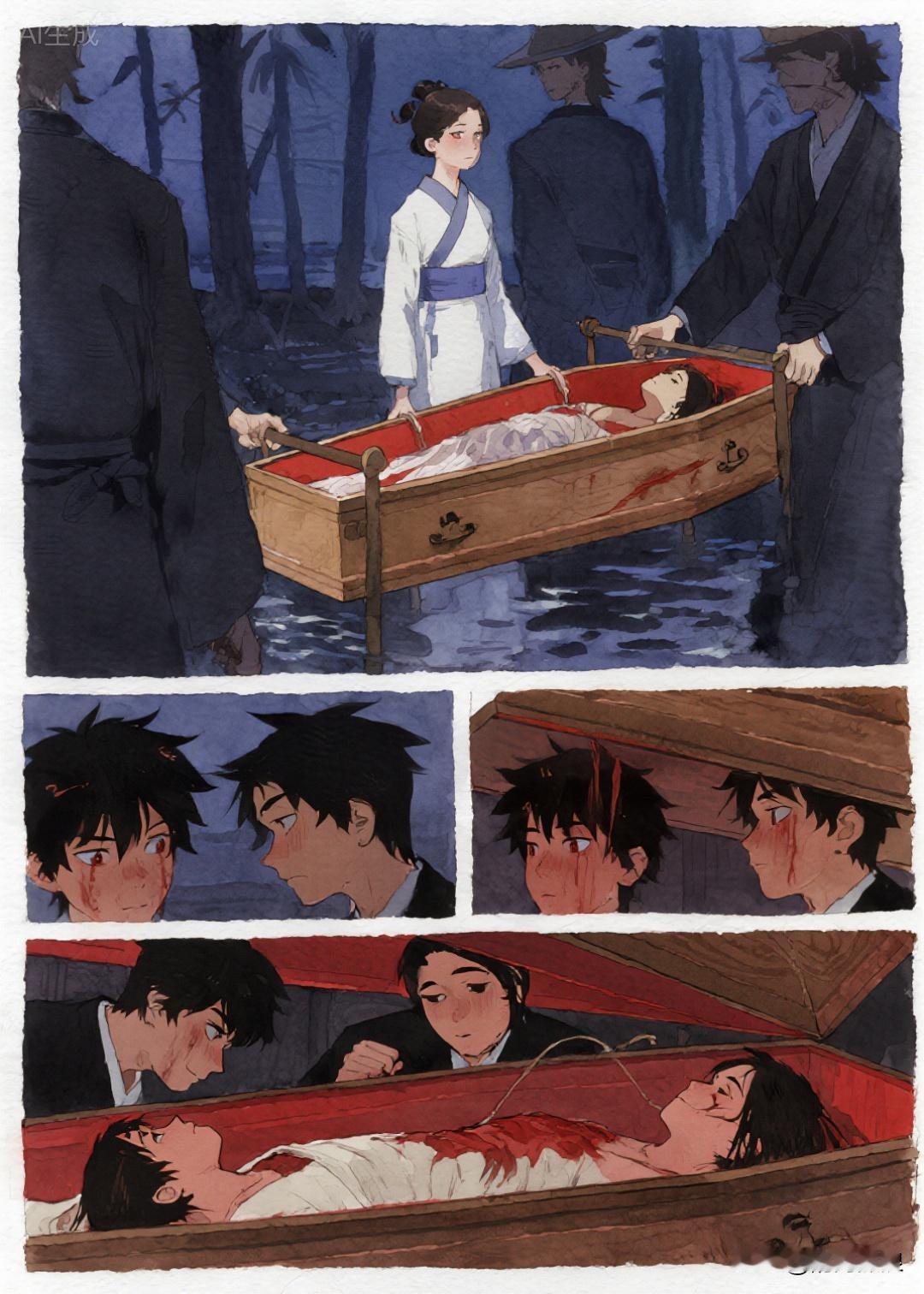 明朝传奇故事城外有一个义庄，里面放满了棺木。其中有一口棺木里面安放的是一具女子