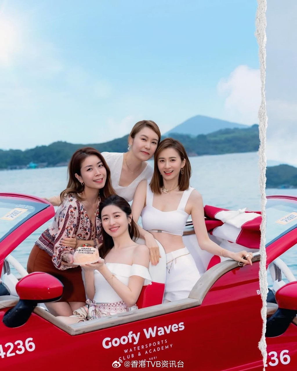 星岛：沈卓盈徐淑敏登游艇庆生尽显奢华沈大师低胸露腰晒长腿颜值巅峰陈自瑶缺席闺