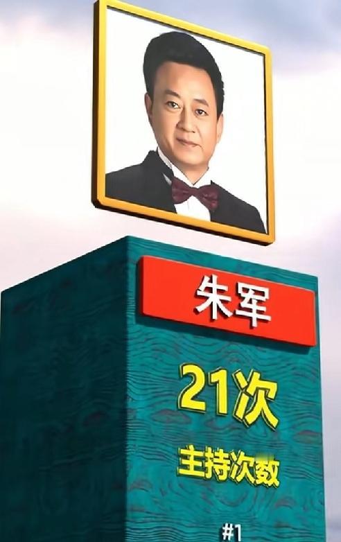 央视春晚主持人主持次数大PK，数字最有说服力，“春晚常青树”朱军当之无愧在央