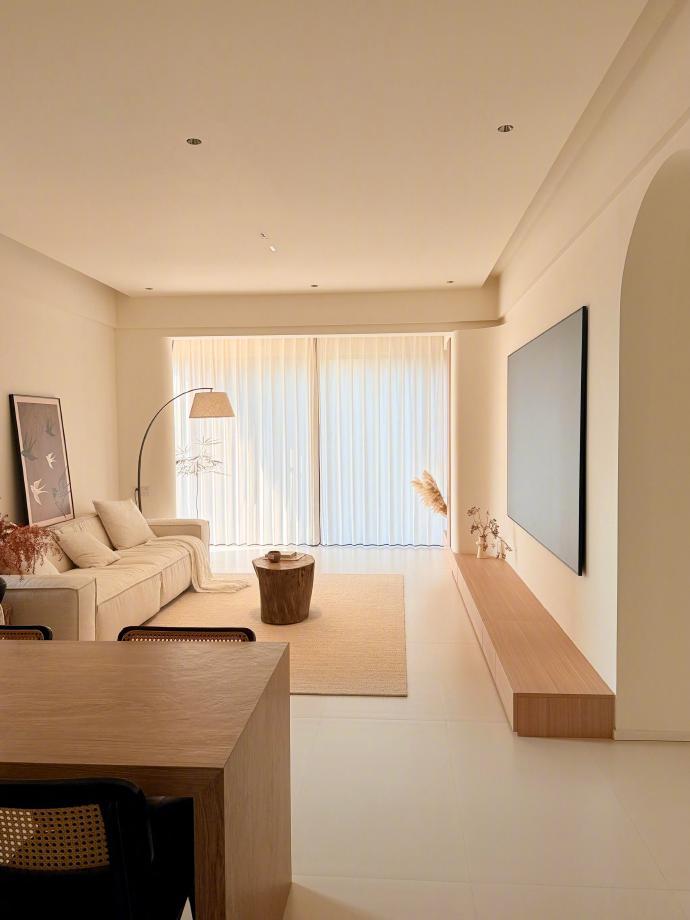 奶油风代表…室内95平给大家参考