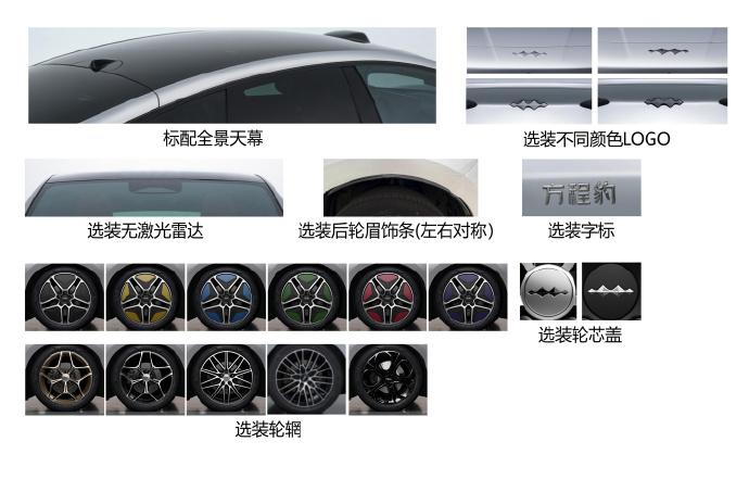 工信部新申报出炉，方程豹首款轿车方程S、SGT亮相，方程S轴距2960mm，最