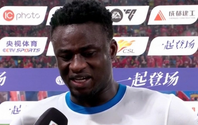 4月3日讯中超联赛第4轮，青岛西海岸客场1-5惨败于成都蓉城。赛后，打进本队唯