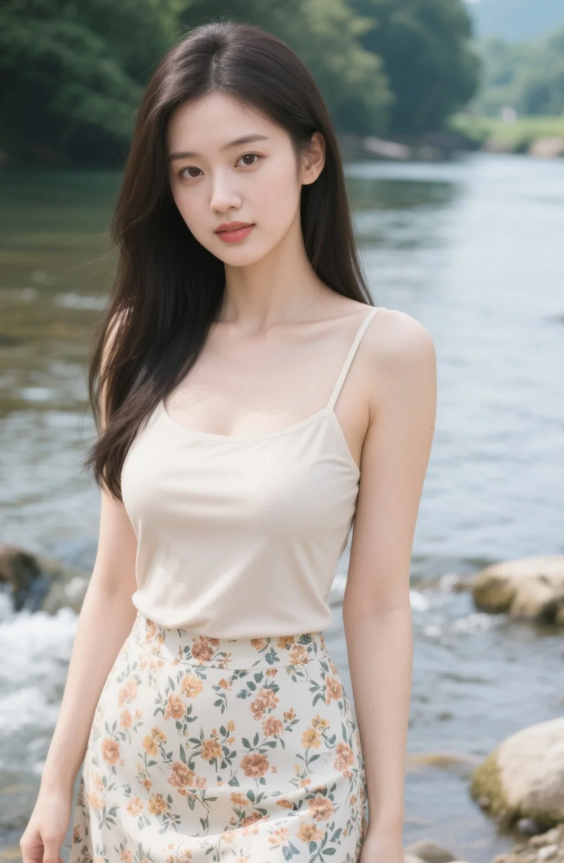 碎花裙一穿，仿佛把整个夏天穿在身上