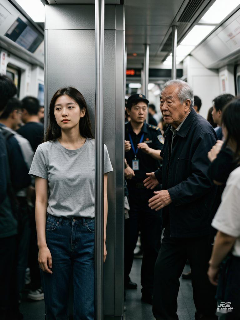 地铁回应大爷强行拖拽女子让座🔥沈阳地铁上演“全武行”！大爷强拽女子让座致衣损，