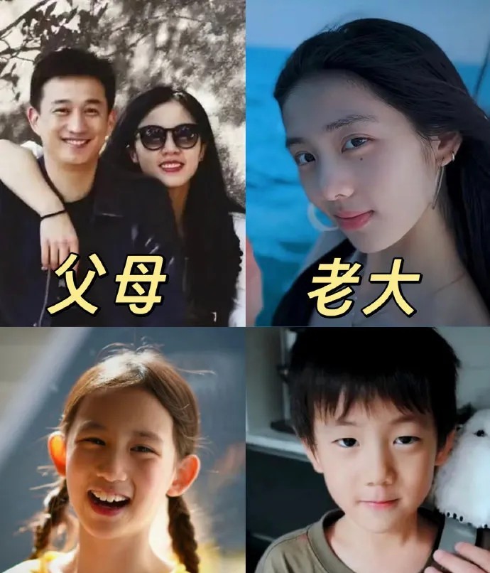 黄磊这一家子颜值真绝了，但是除了大女儿黄多多，其他的小孩很少在网上看到诶？看来是