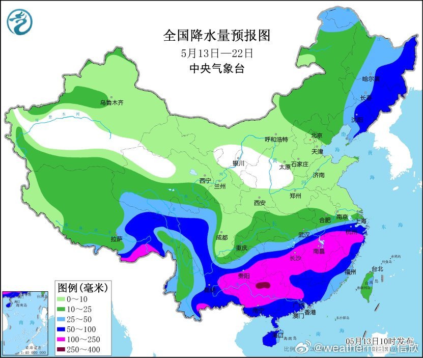 【旱区缺雨南方多雨】今后10天，气象干旱严重的陕西、河南、山西南部一带，依然少