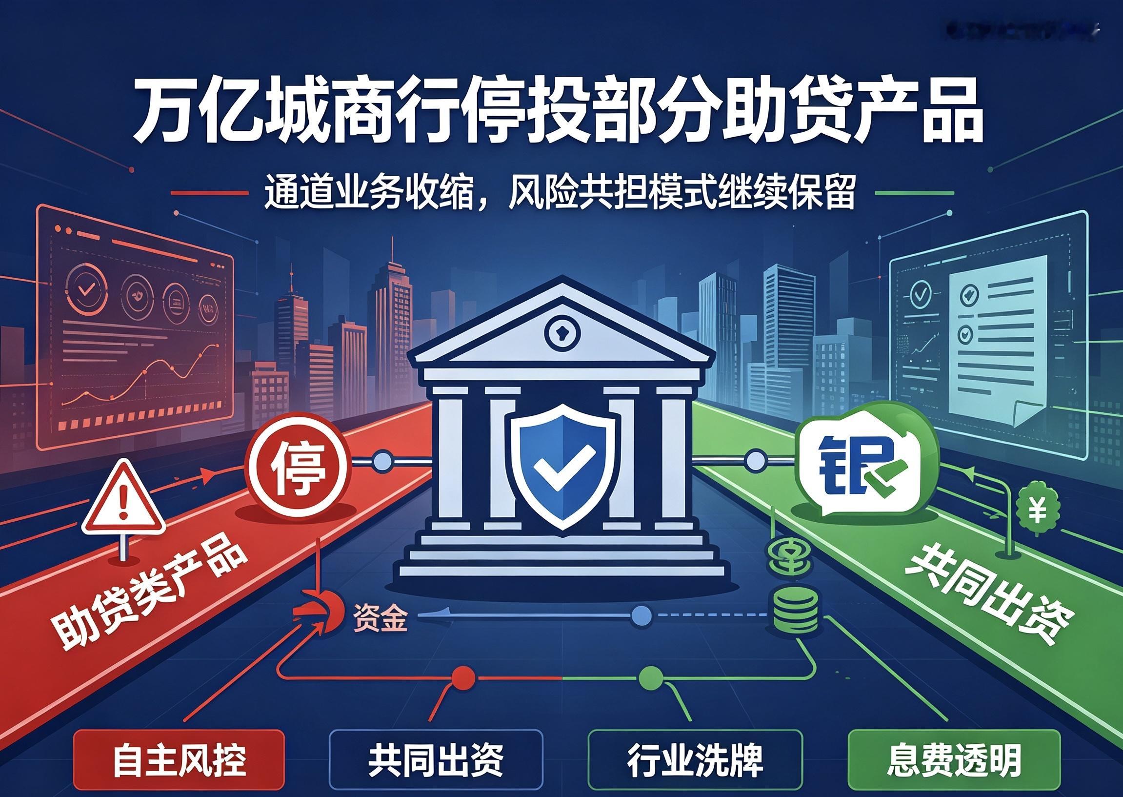 万亿城商行突然“断供”助贷！普通人借钱规则彻底变天最近金融圈发生了一件很多人没看懂、但直接影响亿万普