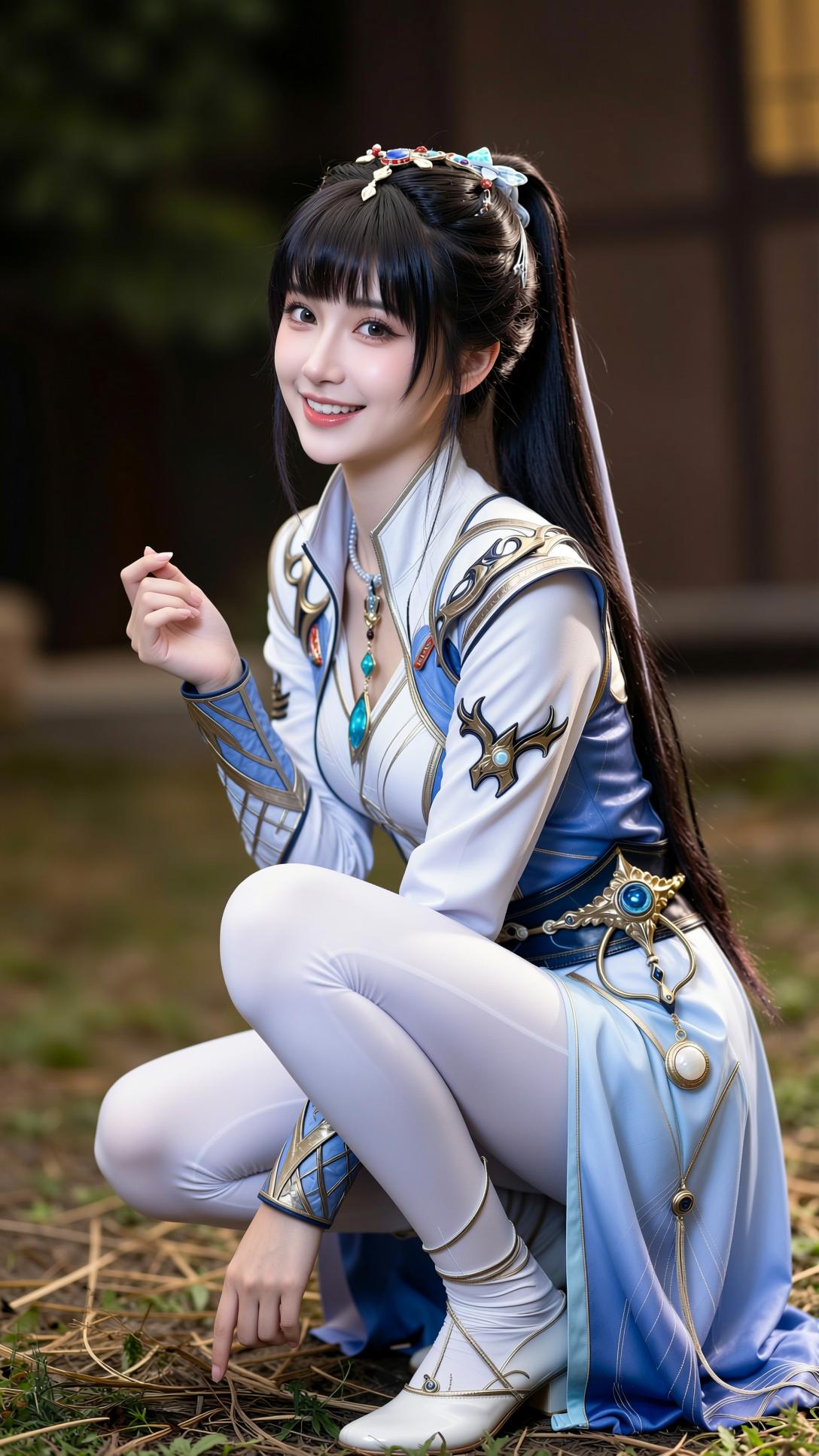 今天逛漫展，本来只是随便逛逛，没想到在角落撞见了一位coser小姐姐。