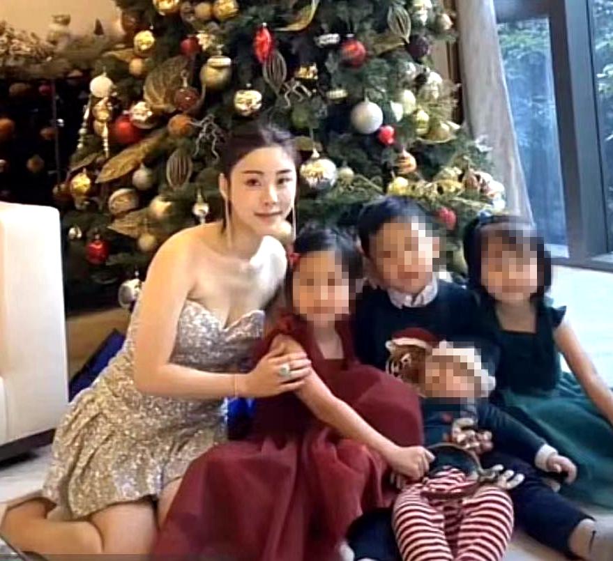 蔡天凤基因还是好的，她天生丽质还会赚钱。都说儿子长相随妈，图二她儿子长得有点像她