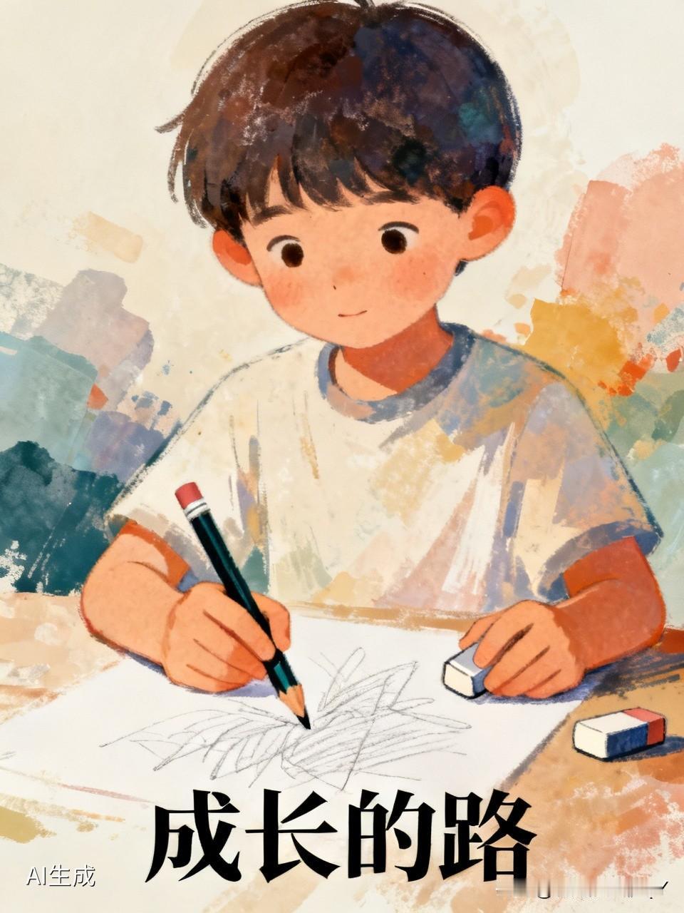 最近，一位爸爸走红了。孩子在家问爸爸：“爸爸，铅笔为什么要带橡皮呢？”爸爸的