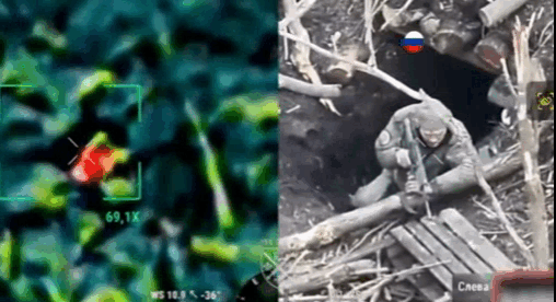 1名乌军飞手在电脑前动动手指，就将前线的1名俄军士兵“去军事化”。这名俄军士兵的
