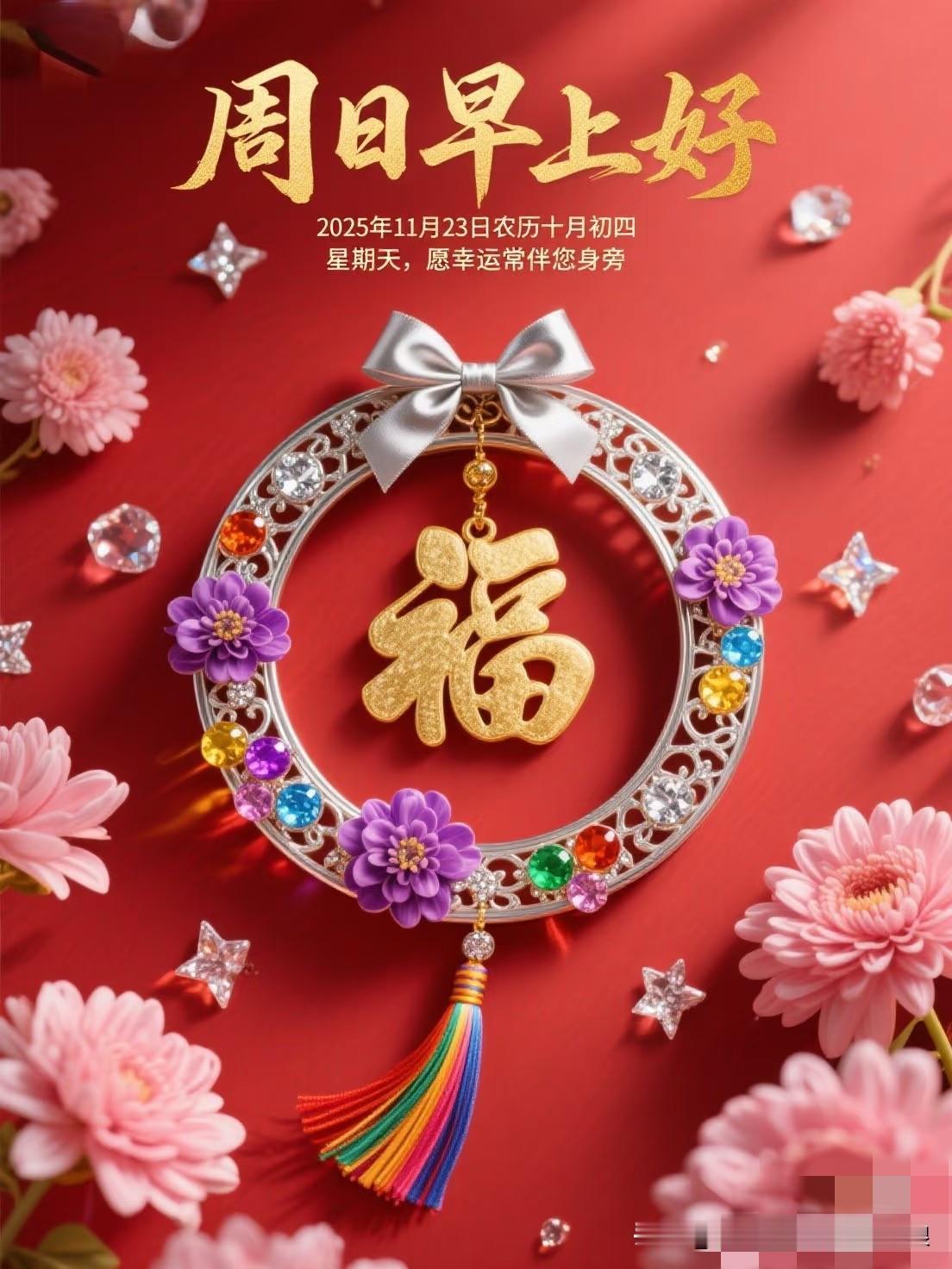 周日早安，腊月廿一安康🌞冬日清晨的风虽凉，却藏着年关将至的温柔。愿晨起的阳